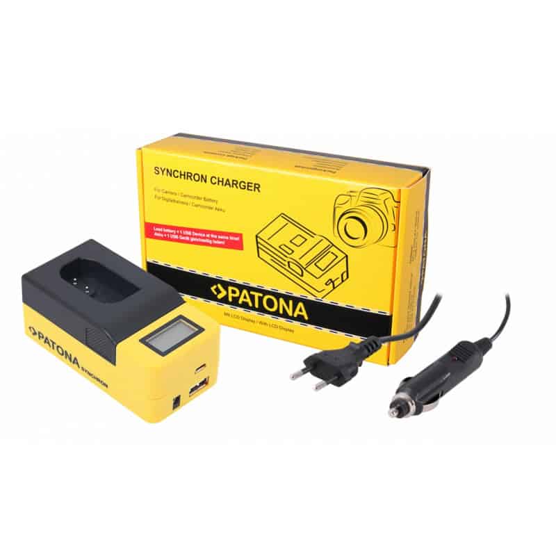 PATONA Synchron USB Charger f. Panasonic DMW-BLK22 DC-S5 G9 GH5 GH5S