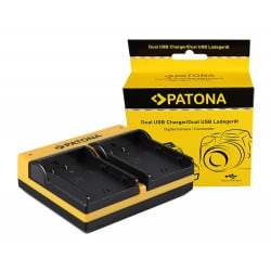 PATONA Dual LadegerÃ¤t f. Panasonic DMW-BLF19 Lumix DMCGH3 DMC-GH3 DMCGH3A DMC-GH3A inkl. Micro-USB K
