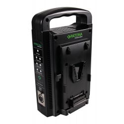 PATONA Dual V-Mount Charger f. Sony BP-95W BP-GL65 BP-190WS incl. 4-Pin XLR cable
