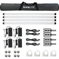 Nanlite Pavotube II 30X Quad Kit (w/ Battery)