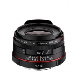 PENTAX OBJECTIF HD-DA 15MM F/4 ED AL LIMITED NOIR