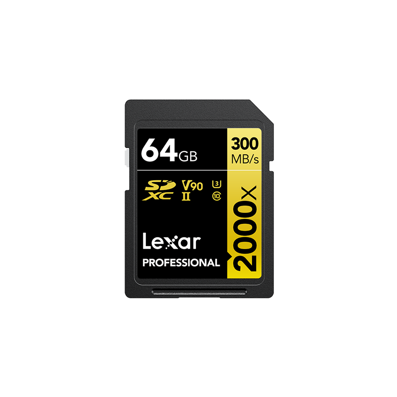 LEXAR CARTE SDHC/SDXC PROFESSIONAL UHS-II 2000X GOLD