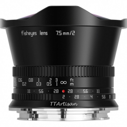 TTARTISAN OBJECTIF 7.5MM F/2.0 FullFrame Black