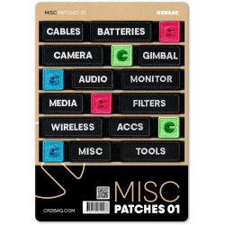 CRDBAG ASSORTIMENT D'ÉCUSSONS BRODÉS