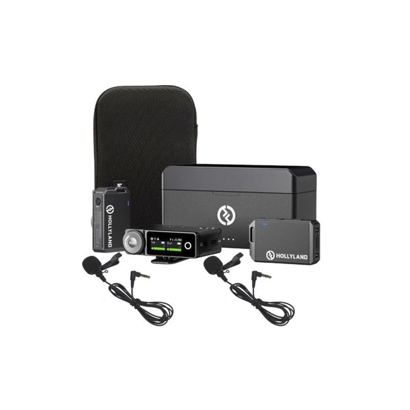 HOLLYLAND SYSTÈME DE MICROPHONE SANS FIL LARK MAX (NOIR, 2,4 GHZ)