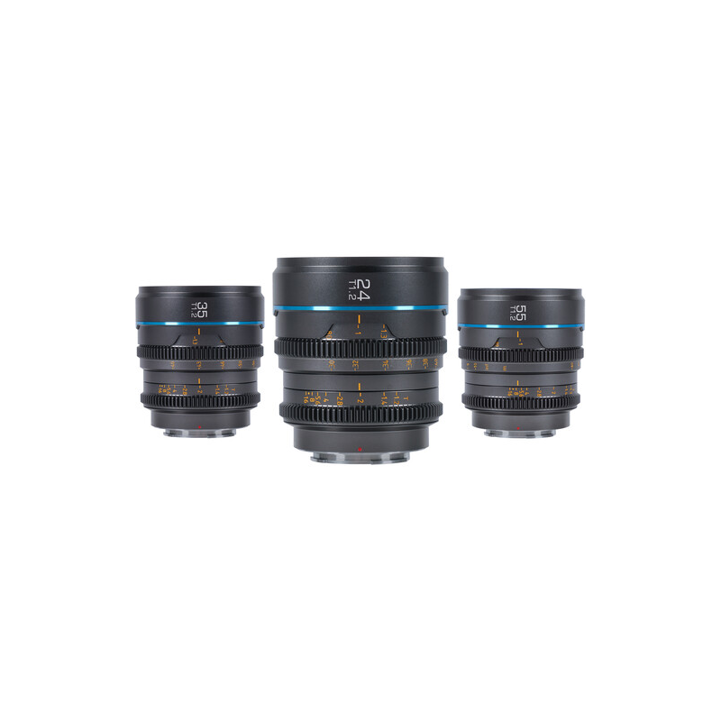 SIRUI KIT D'OBJECTIFS NIGHTWALKER 24/35/55MM T/1.2 S35 MF
