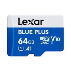 LEXAR CARTE MEMOIRE MICRO SDXC BLUE PLUS UHS-I V30 AVEC ADAPTATEUR SD