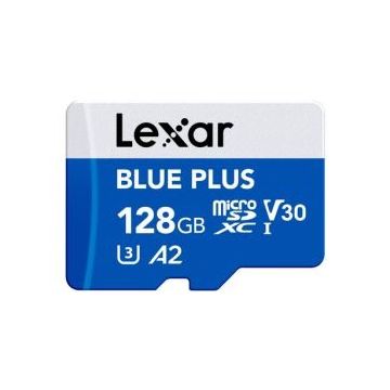 LEXAR CARTE MEMOIRE MICRO SDXC BLUE PLUS UHS-I V30 AVEC ADAPTATEUR SD