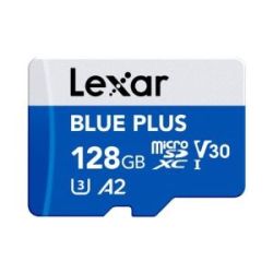 LEXAR CARTE MEMOIRE MICRO SDXC BLUE PLUS UHS-I V30 AVEC ADAPTATEUR SD