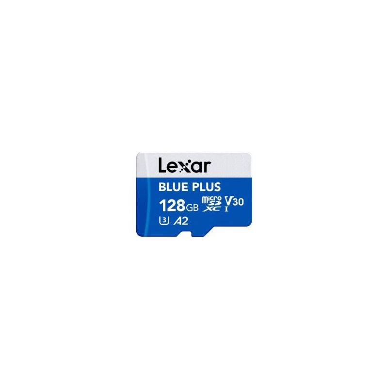 LEXAR CARTE MEMOIRE MICRO SDXC BLUE PLUS UHS-I V30 AVEC ADAPTATEUR SD