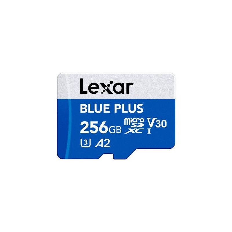 LEXAR CARTE MEMOIRE MICRO SDXC BLUE PLUS UHS-I V30 AVEC ADAPTATEUR SD