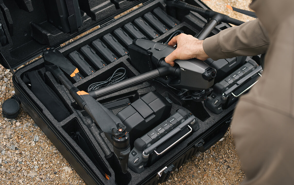 Malette de rangement du nouveau drone DJI Inspire 3 