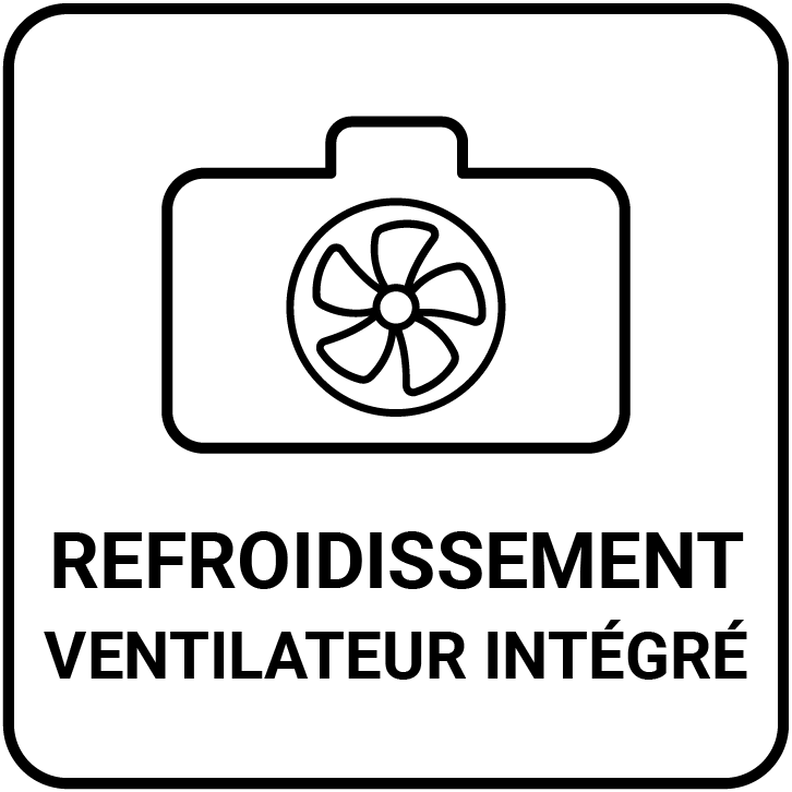 Refroidissement avec ventilateur intégré